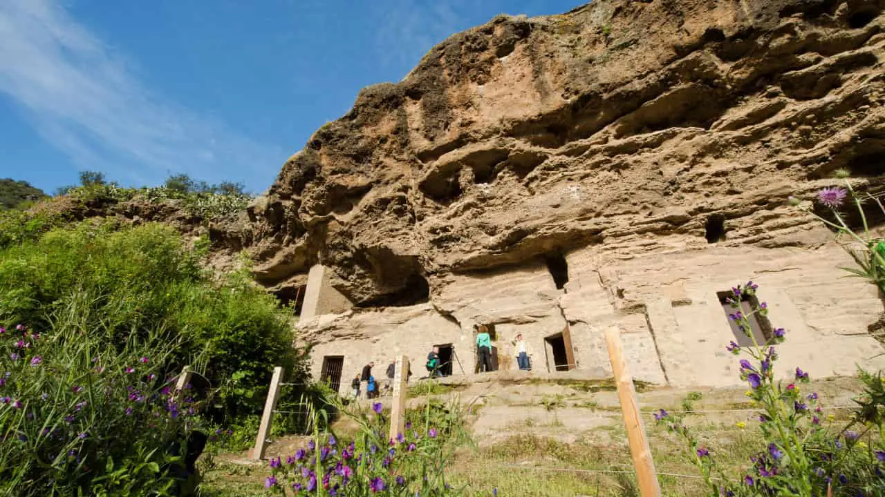 Risco Caído paisaje medio transparente